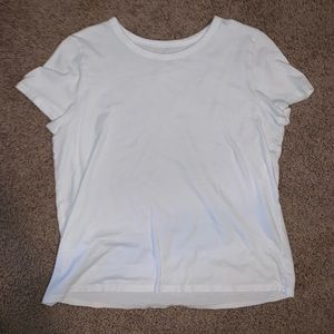 Plain white tee